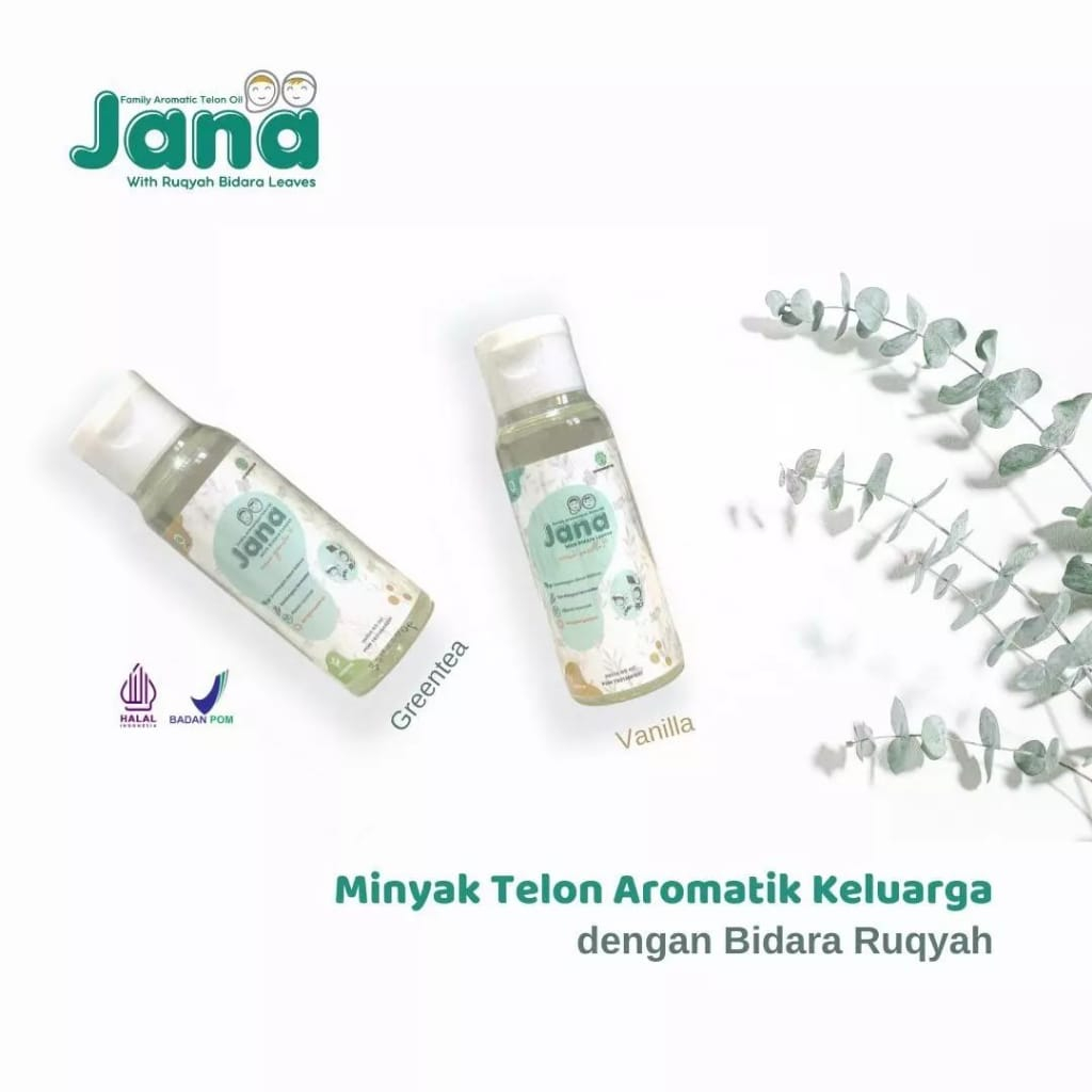 JANA TELON Bidara  Family Aromatic |  Minyak Telon Bayi 100ml 60ml 30ml | varian Vanilla &amp; Greentea