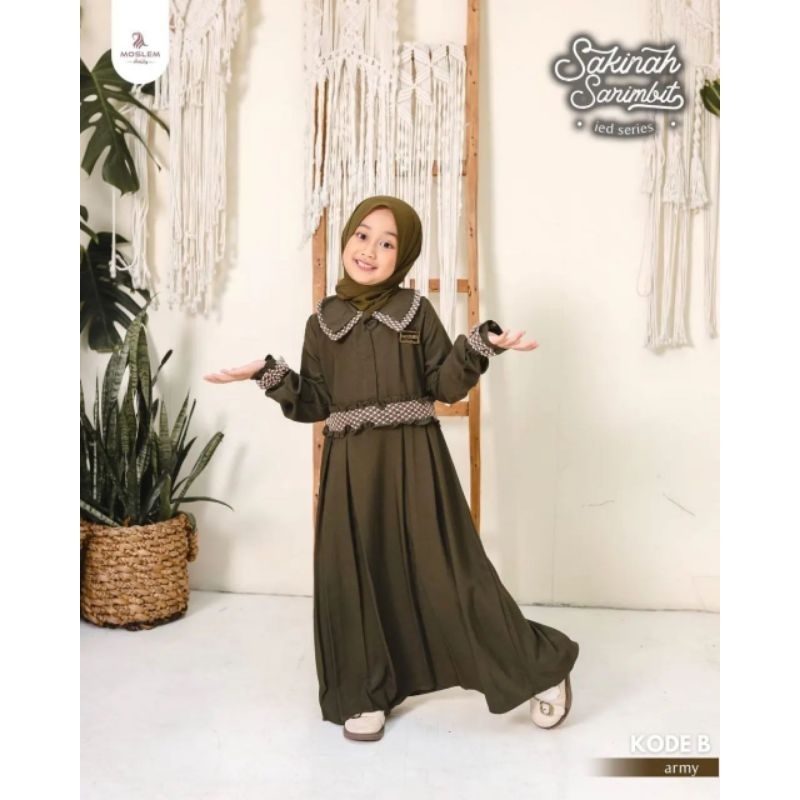 SAKINAH DRESS KIDS MIX BORDIR FREE PHASMINA/GAMIS MUSLIM ANAK 4-9 TAHUN/GAMIS BORDIR KEKINIAN/BAJU MUSLIM ANAK TERBARU/FAR MOSLEMSTORE