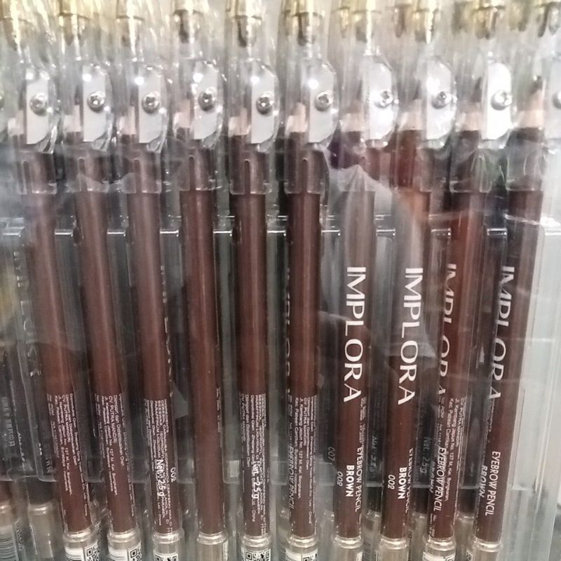 implora pensil alis --coklat--dark brown--hitam--grey brown.pensil alis implora (asli)