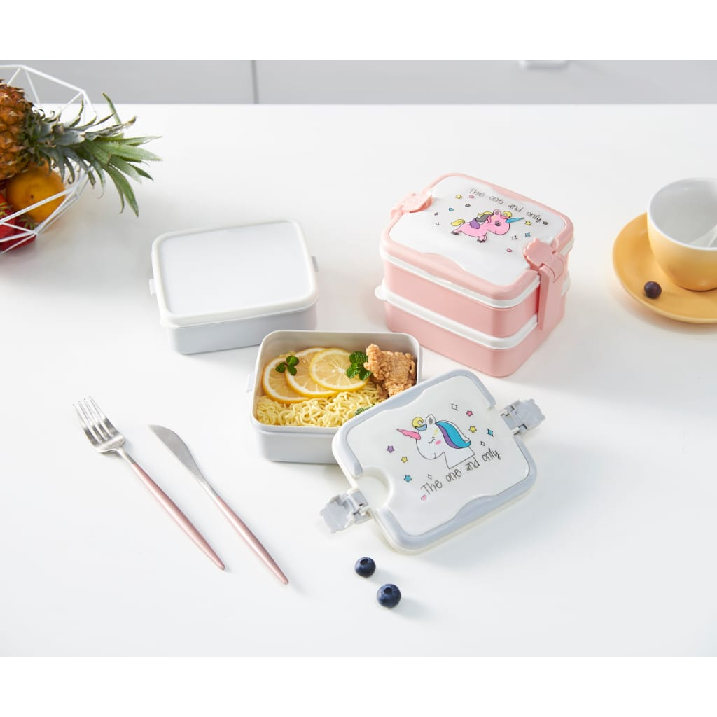 LUNCH BOX 6301 / KOTAK MAKAN UNICORN 2 TINGKAT