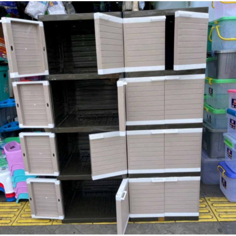 LEMARI PAKAIAN PLASTIK JUSTIN TWIN MINI CLUB / MEJA TV RAK TV PLASTIK / MEJA SERBAGUNA