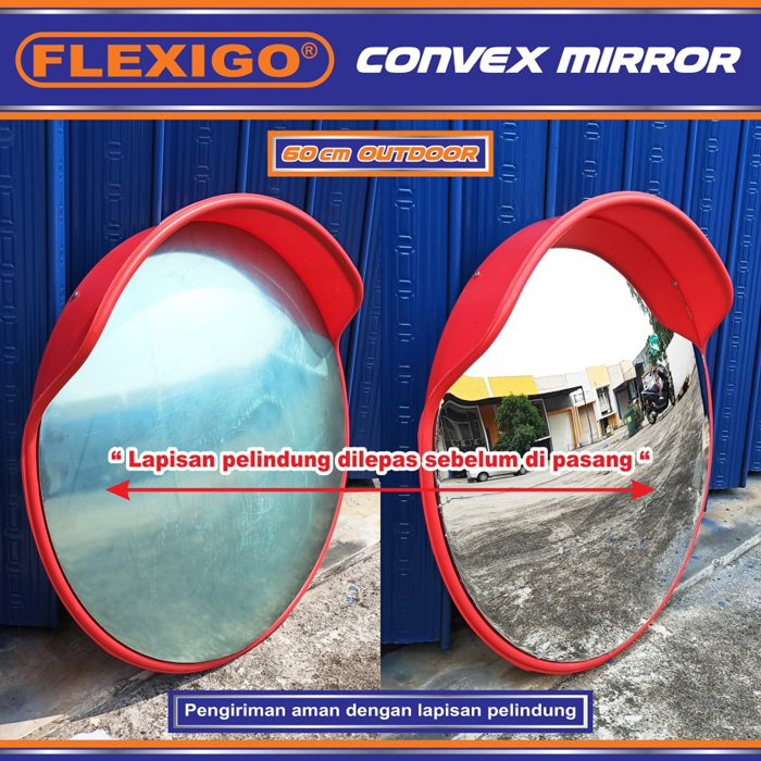 Convex Mirror 60cm / Kaca Cermin Cembung Simpang Jalan Tikungan Safety