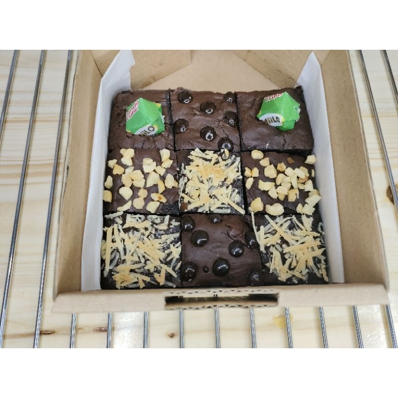 

BROWNIES FUDGY/BROWNIES PANGGUNG UKURAN 10X10