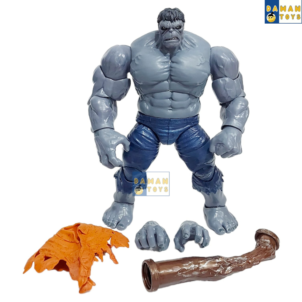 Action Figure Superhero Grey Hulk VS Red Hulk