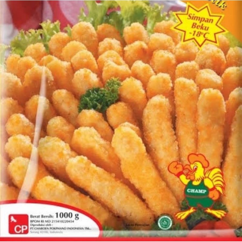 

Champ nugget stick 1kg naget ayam bentuk stik