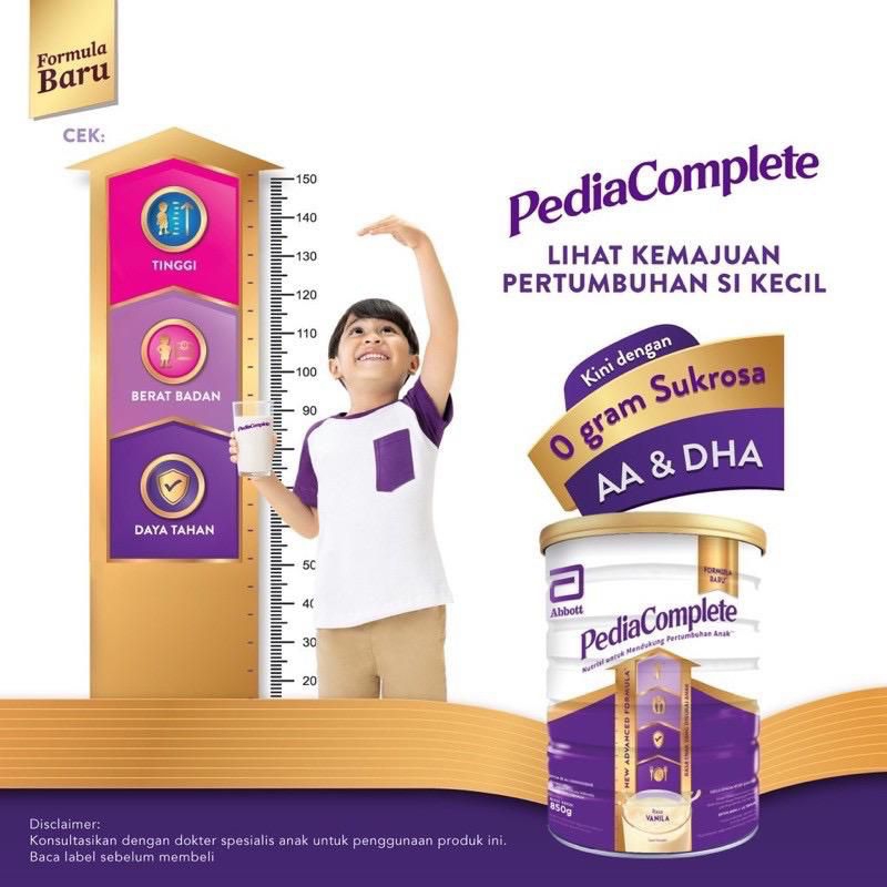 Susu Anak Pediasure Complete PediaComplete rasa vanila ukr 850 gr (bukan triplesure)