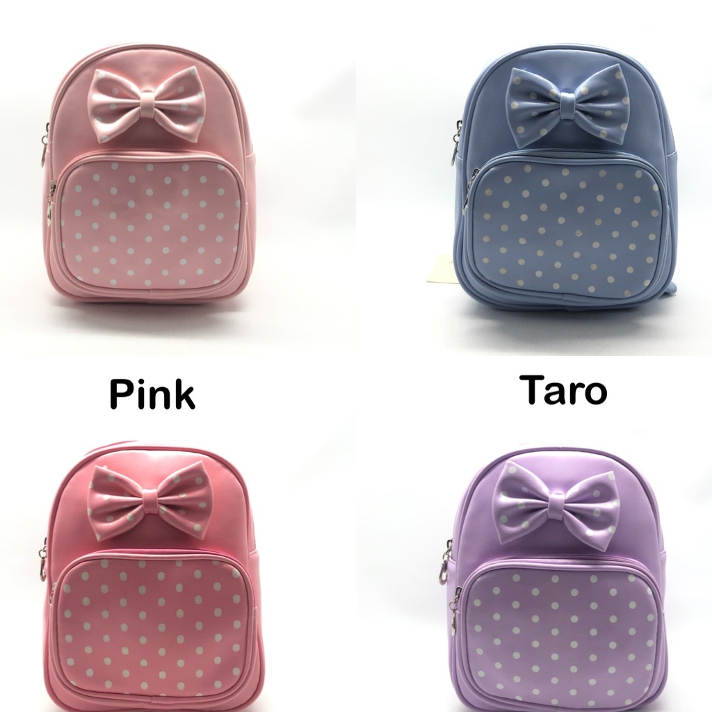 tas ransel anak polka import tas fashion tas punggung anak