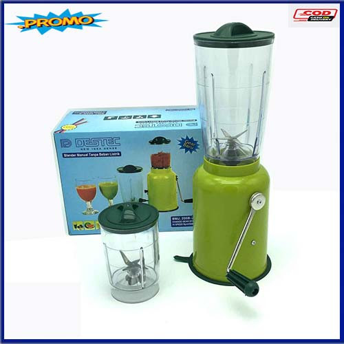 ORI SUPER MURAH Hand Blender Tangan Destec Juicer Jus Manual 2 Tabung Tanpa Listrik Serbaguna Murah