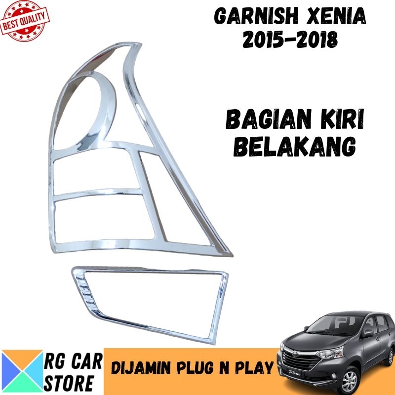 GARNISH GRAND XENIA 2015-2018 WARNA CHROME DIJAMIN PNP TINGGAL PASANG BERKUALITAS