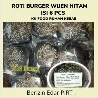 

Roti Burger Hitam Wijen 1 Pcs - Black Bun Burger