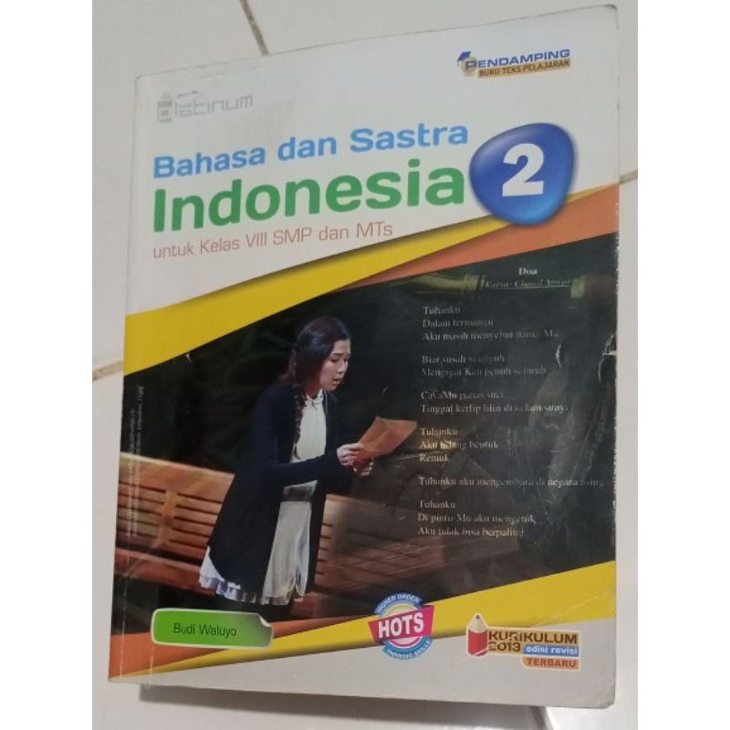 

Buku Bahasa Indonesia kelas 8 Penerbit Platinum