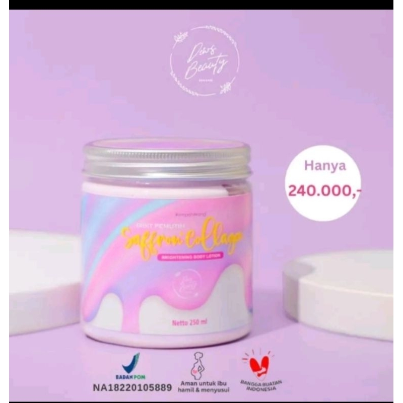 BIBIT PEMUTIH SAFFRON + COLLAGEN DEWS BEAUTY (ORIGINAL) BY DR DEWI