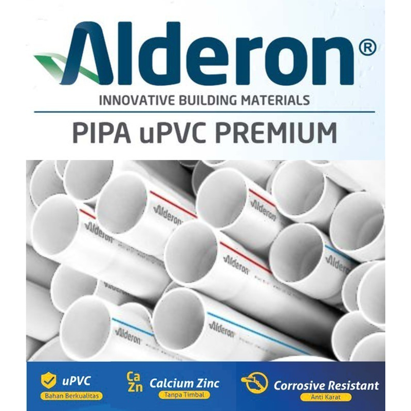 Pipa pvc 4" pipa 4 meter aw alderon putih Setara Pipa Pvc Rucika AW