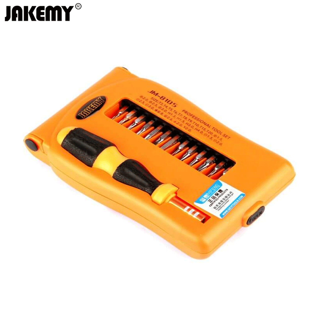 Jakemy 27 in 1 Obeng Set Lengkap Torx Hex Tri wing Gears Maintaining Tool Set - JM-8105