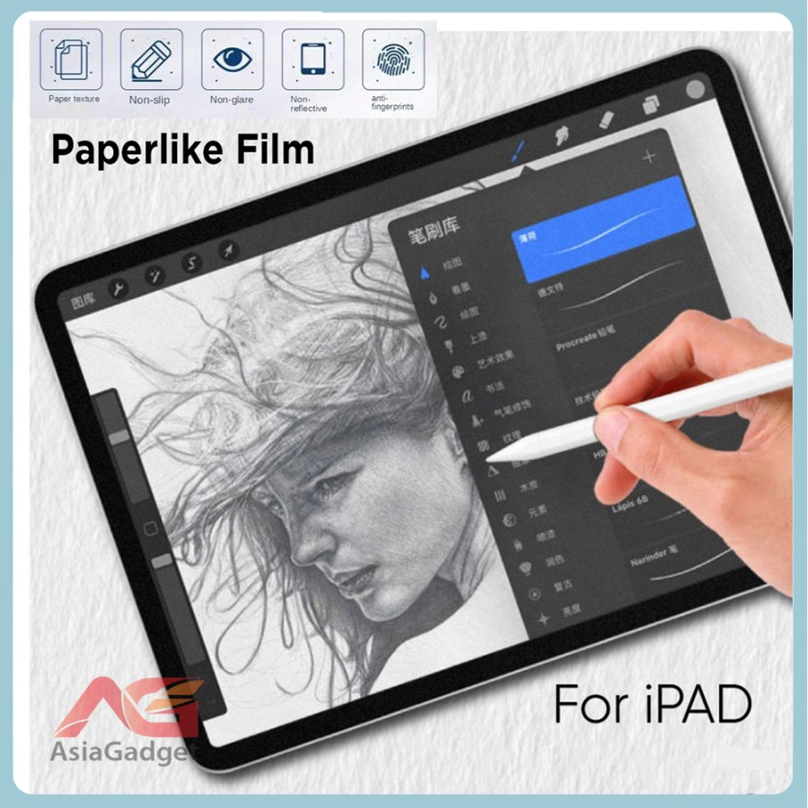 Paperlike iPad Screen Protector Matte Film for Drawing iPad