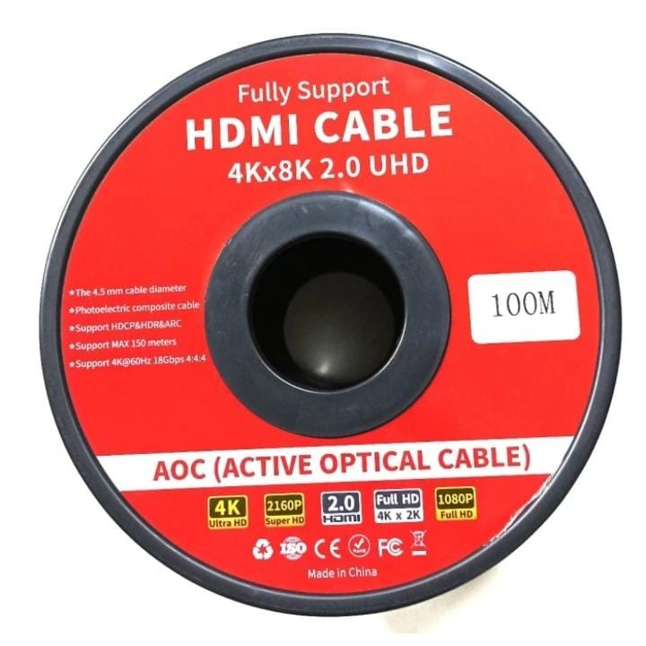 NYK Kabel HDMI Fiber Optic 100Meter Active 2160P ULTRA HD 4K HDR