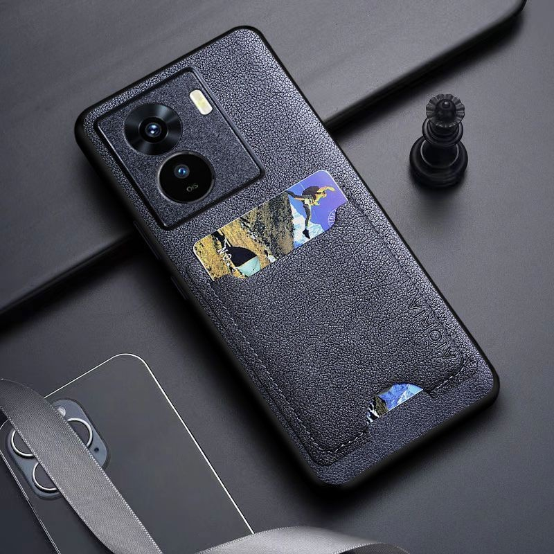 VIVO IQOO Z7 5G / IQOO Z7X CASE LEATHER CARD WITH SLOT CARD AIORIA COVER SILICONE SOFTCASE