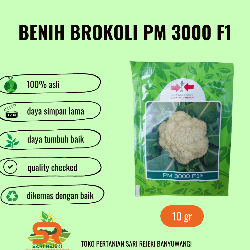 BENIH BROKOLI PM 3000 F1 10GRAM PANAH MERAH