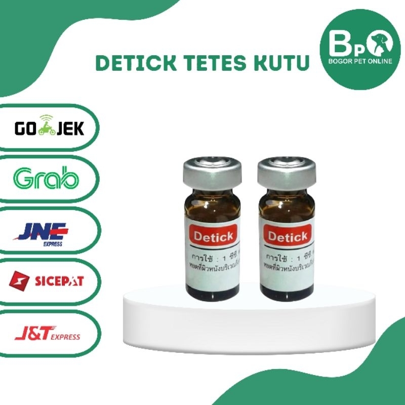Detick obat kutu ampuh - obat kutu anjing - obat kutu kucing 1 ml