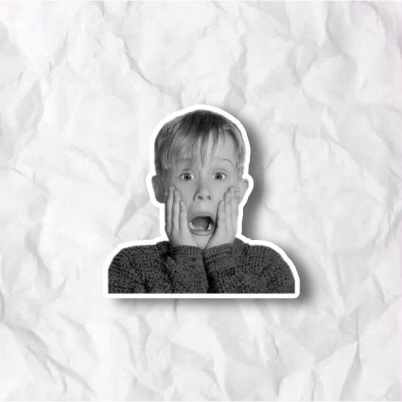 

stiker/ sticker home alone