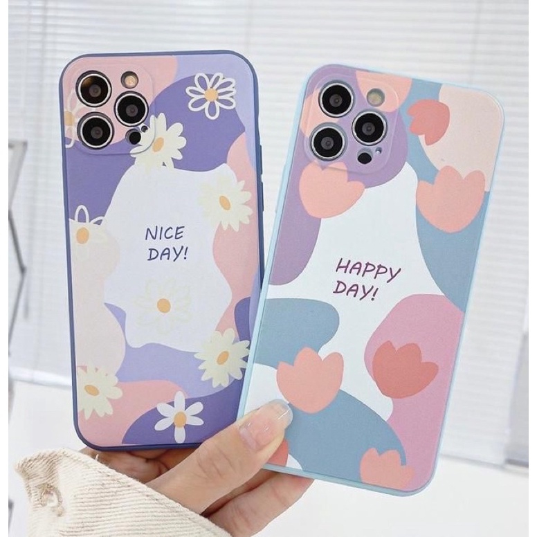 TPU Motif Bunga Soft Case REALME C1 C2 C11 C12 C15 C20 C35