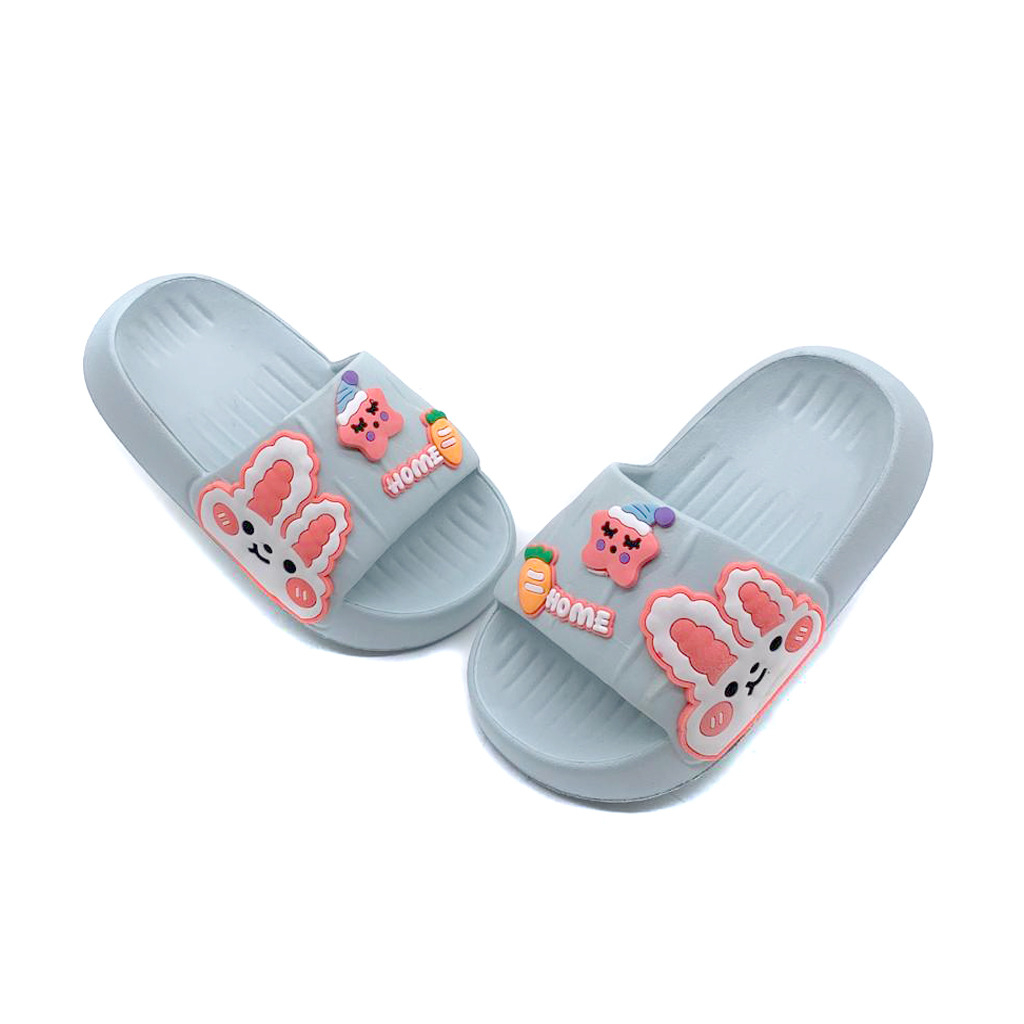 Sandal Selop Anak Perempuan Bahan Karet Simple Motif Lucu Kekinian