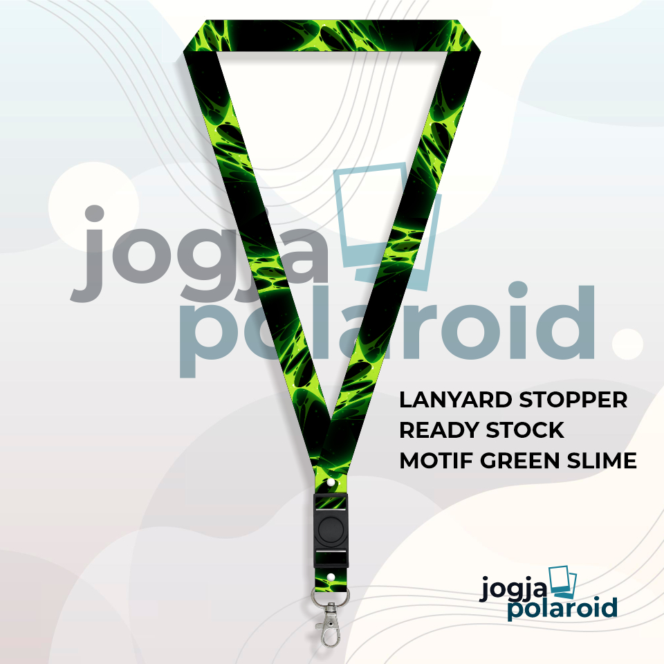 

LANYARD READY STOCK MOTIF GREEN SLIME