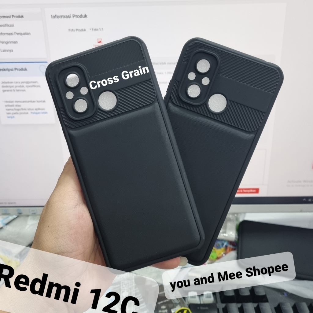 Cross GRAIN!! ORIGINAL Xiaomi Redmi 12C 10A 10C 9C A1 Poco X5 5G X3 NFC Note 12 PRO 11 11Pro 10 10s 10Pro 9 Pro Softcase Hitam Black Gelap Anti Luntur Shockproof Model Baru Protecth Camera TPU Silicone Hard Kamera Bagus Caseology Langka Fiber S Case 4G C