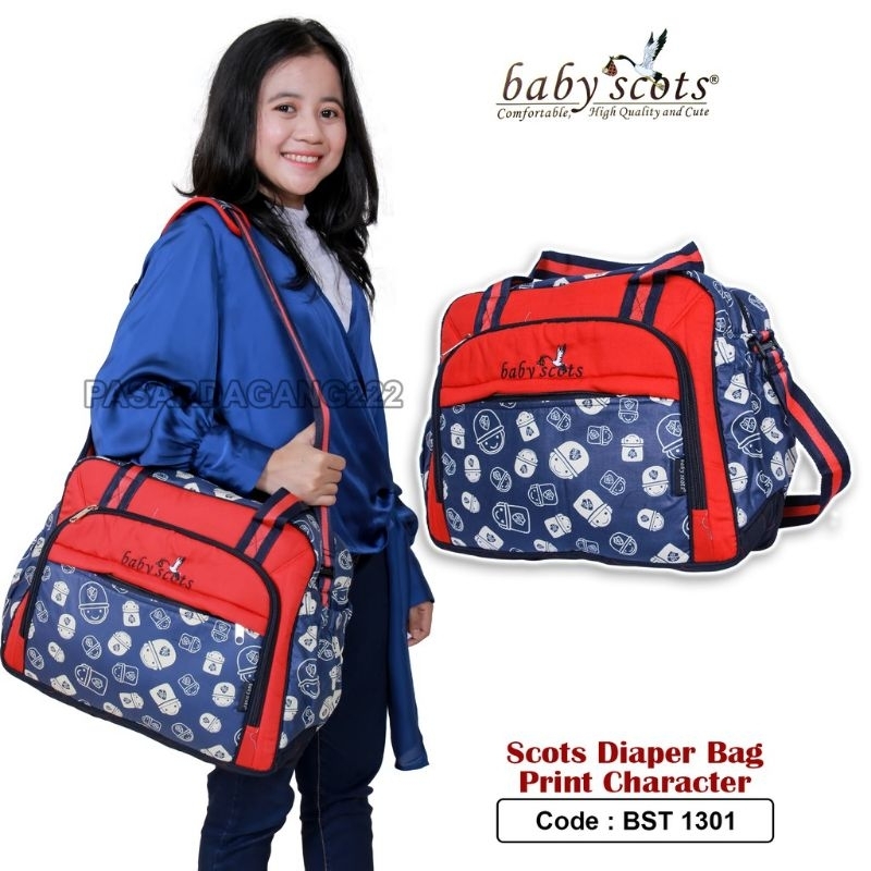 BABY SCOTS TAS BESAR PRINT CHARACTER BST1301