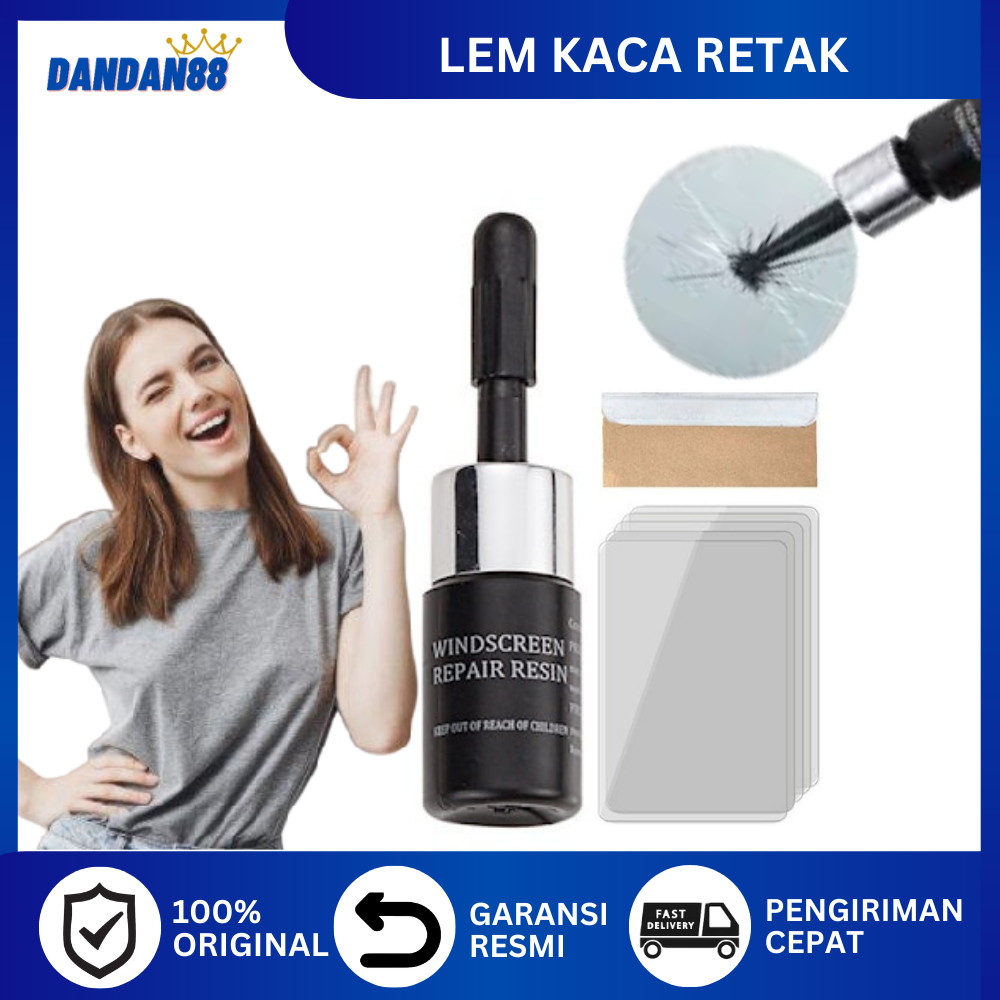 Lem Kaca Mobil Dan Layar Hp Retak Pecah Lem Ajaib Serbaguna Windshield Repair Kit Glass A1