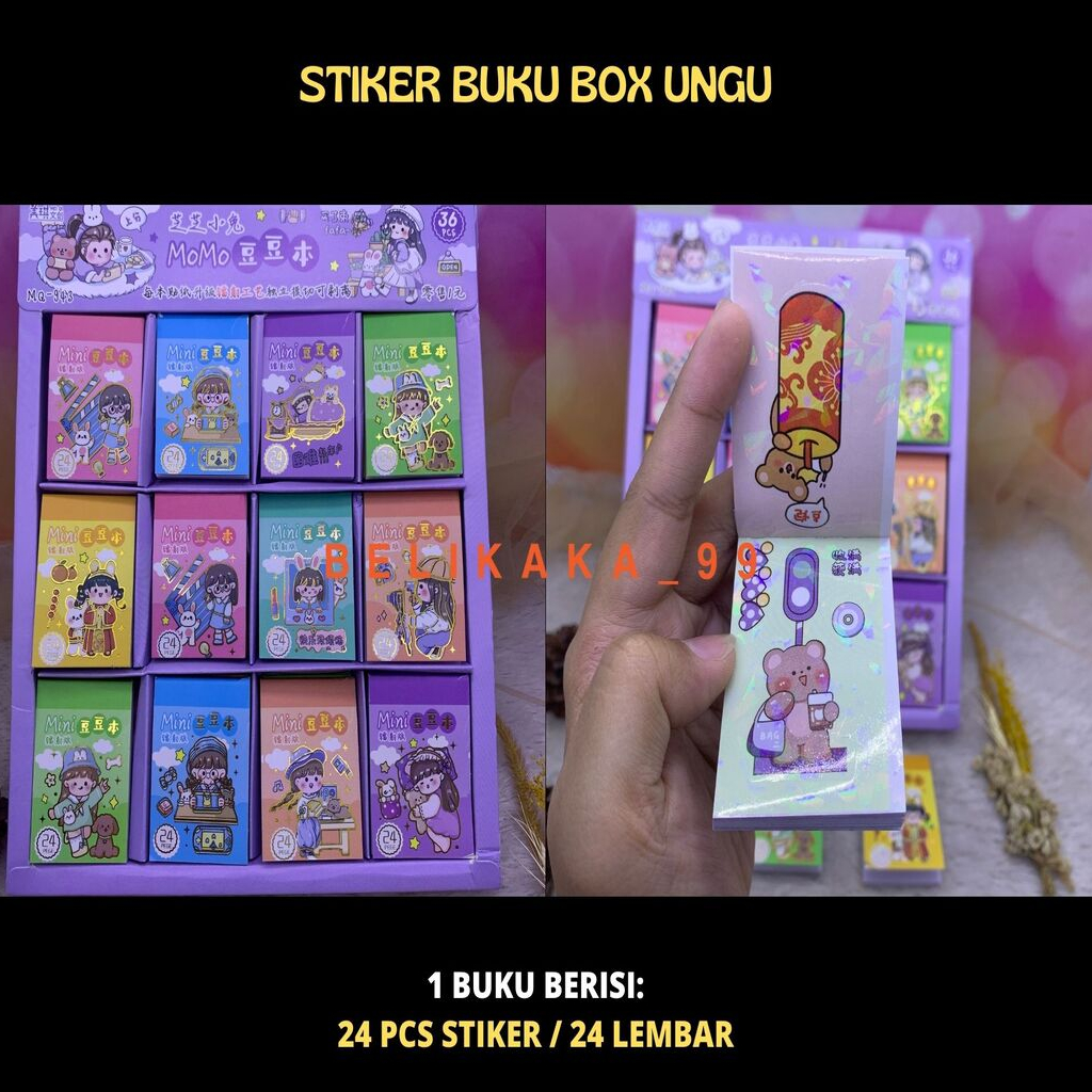 STIKER MOMO BUKU KARTUN KOREA LUCU UKURAN KECIL ISI 24 LEMBAR / STIKER BUKU KOREA / STICKER NOTEBOOK / STICKER MOMO BUKU / STICKER BUKU / STIKER BUKU AESTHETIC / STIKER BUKU KARTUN