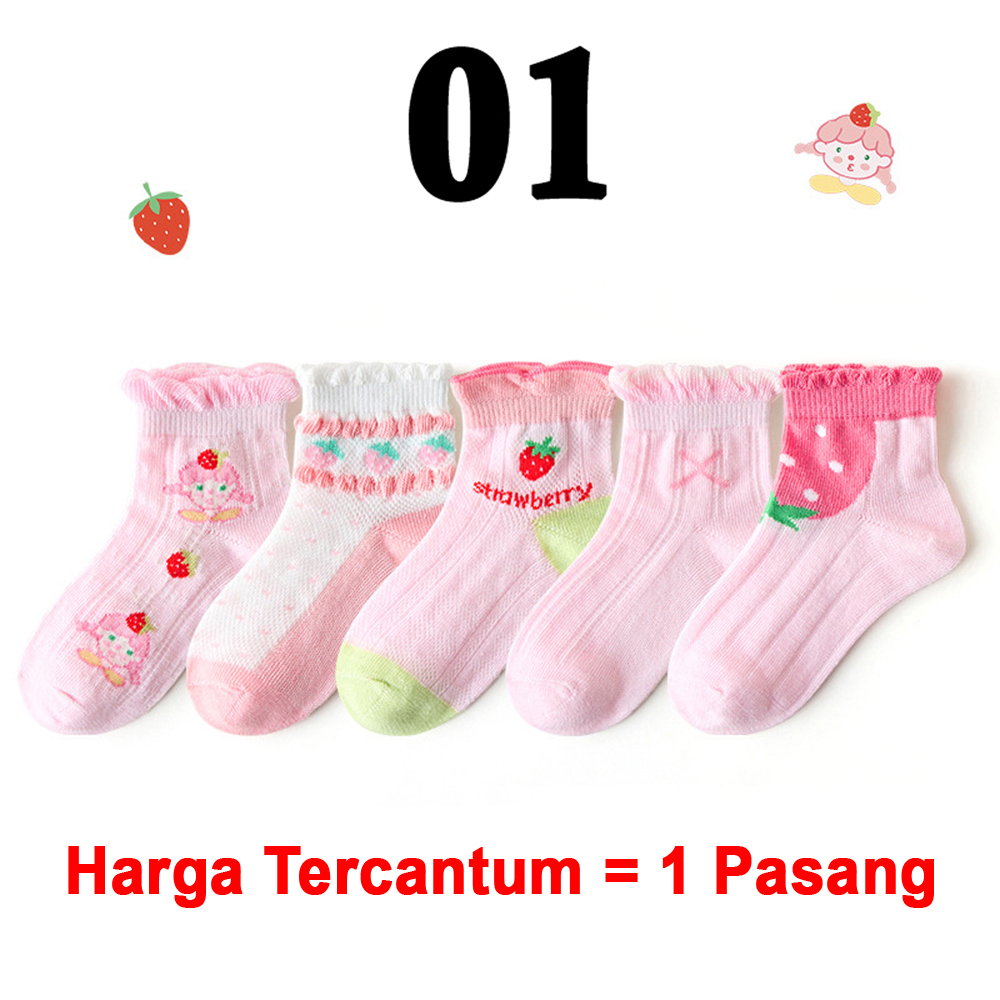 PROMO 12.12 PUNCAK Okaybaby B264 Kaos Kaki Anak Perempuan (Harga Tercantum Itu Per 1 Pasang) Motif Terbaru Karakte Lucu 1-9 Tahun