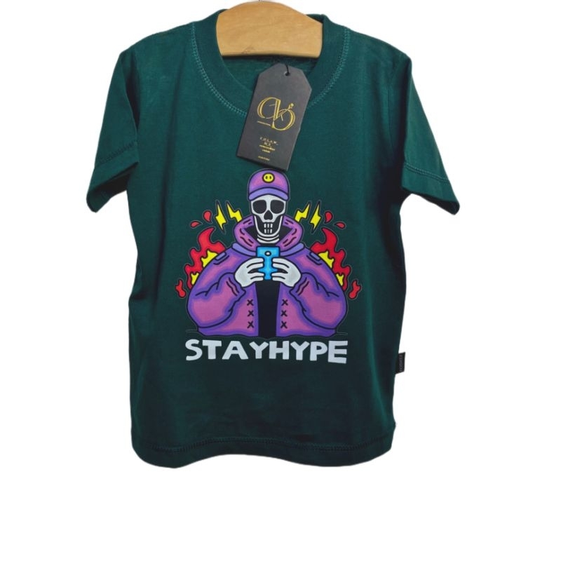 Rya.id - Kaos Distro Anak Lagi HIts Stay Hipe T-shirt Anak Lengan Pendek Best Seller