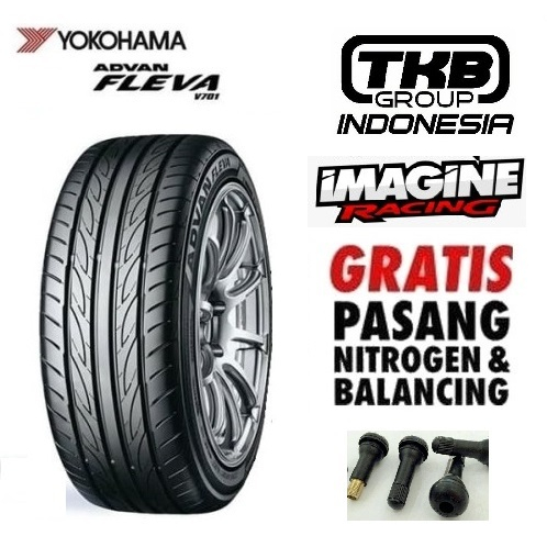 Ban Mobil Import Ring 19 Ukuran 225/35 Merek YOKOHAMA ADVAN fleva -V701 88W 225 35 R19 GRATIS PASANG