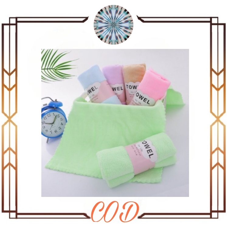 (COD)Handuk Mandi Microfiber Bulu Premium 35 x 75 cm Handuk Muka Super Nyerap Air Tebal