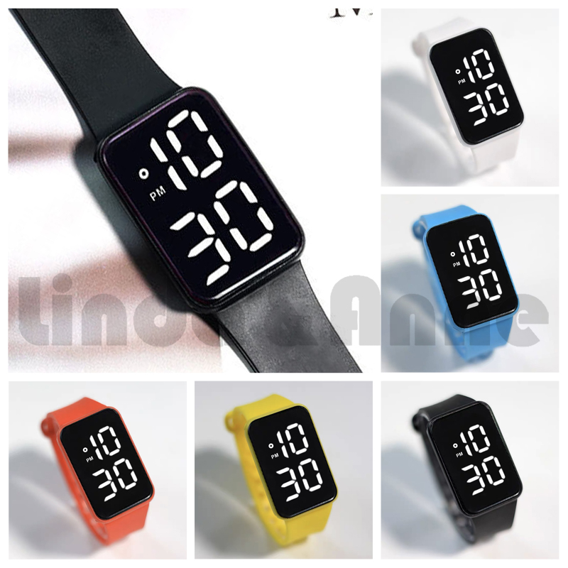 Jam Tangan LED Digital Sport Watch untuk Pria dan Wanita Electronic Fashion Import