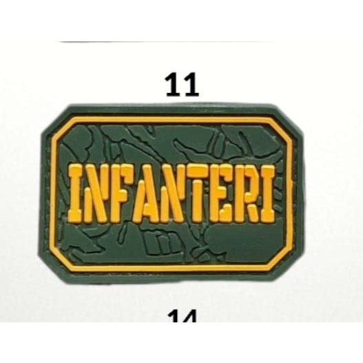 Emblem Patch Rubber TNI AD, INFANTERI, KOSTRAD, KOPASSUS, COMMANDO, PELOPOR / Bet Logo TNI