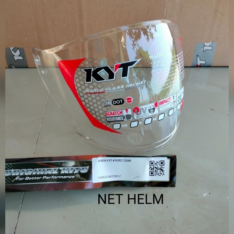 KACA HELM KYT KYOTO CLEAR ( BENING ) ORI KYT
