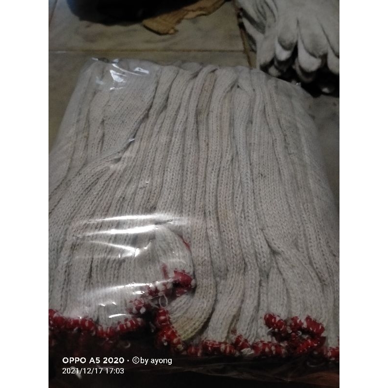 SARUNG TANGAN RECYCLE BENANG 5 (12 pasang/1 lusin/24 pcs)