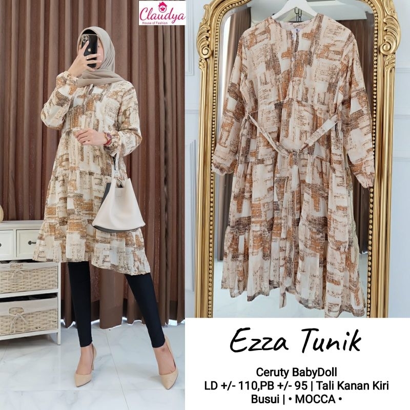 Baju atasan wanita ezza tunik by claudya