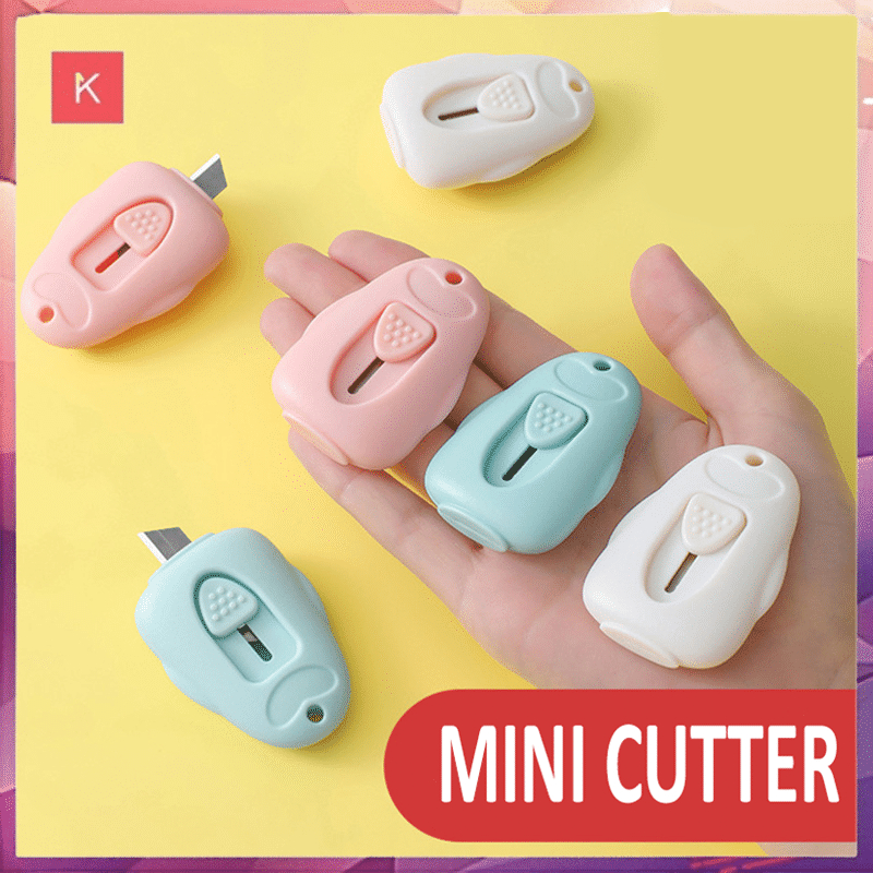 ANG MINI CUTTER PORTABLE / PISAU PEMOTONG KERTAS DAN PAKET UNBOXING SERBAGUNA