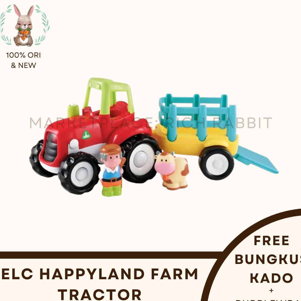 ELC HappyLand Farm Tractor Mainan Traktor Anak