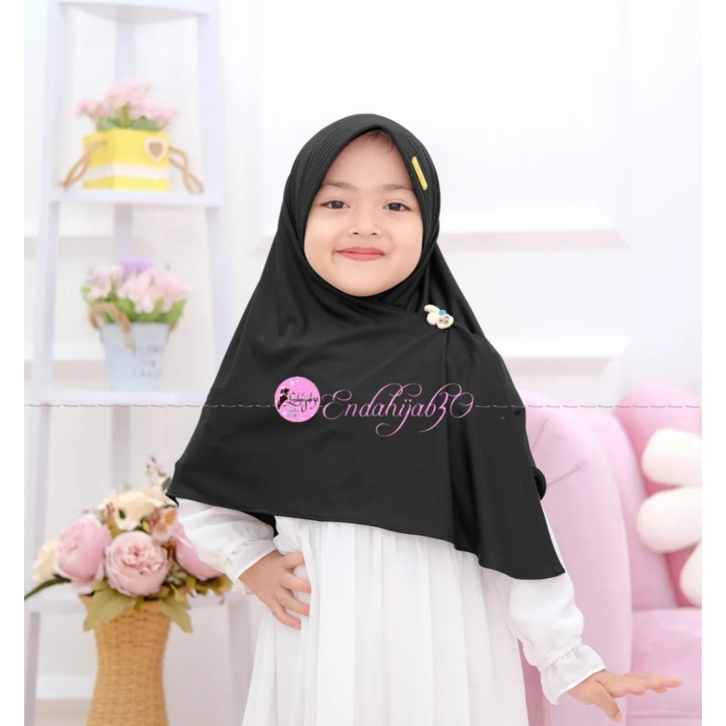 HIJAB ANAK OVAL PED (  4-7 TAHUN ) KERUDUNG ANAK PEREMPUAN