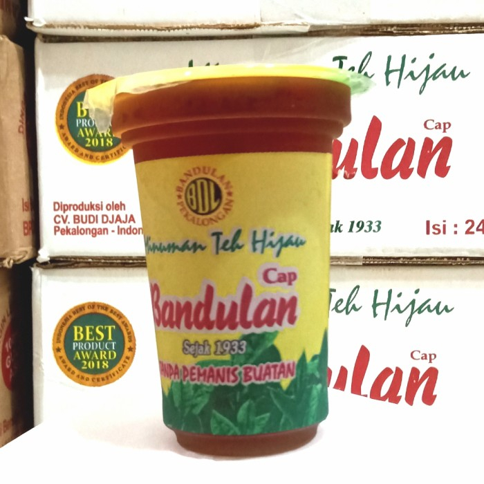 

Teh Bandulan MELATI & HIJAU 240ml isi 24cup - Teh Bandulan 1 dus