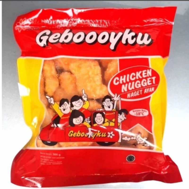 

Geboyku Nugget 250gr / 500gr / Naget Ayam Geboy