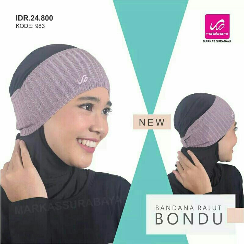 Bandana Rajut Bondu Rabbani Ori