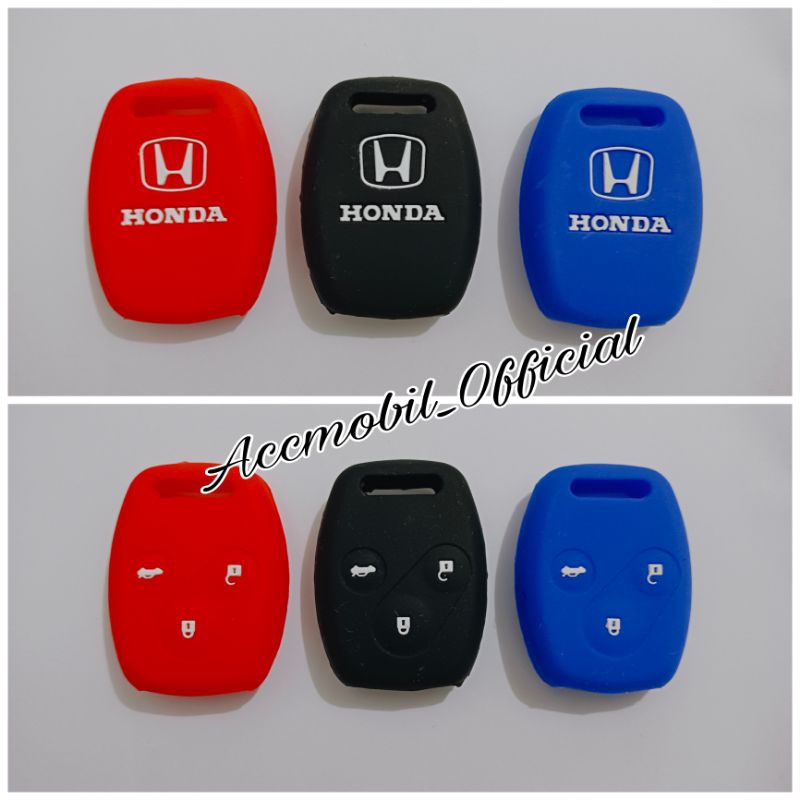 ✨COD✨ SILIKON Kunci honda JAZZ 3 Tombol Silicon key remote