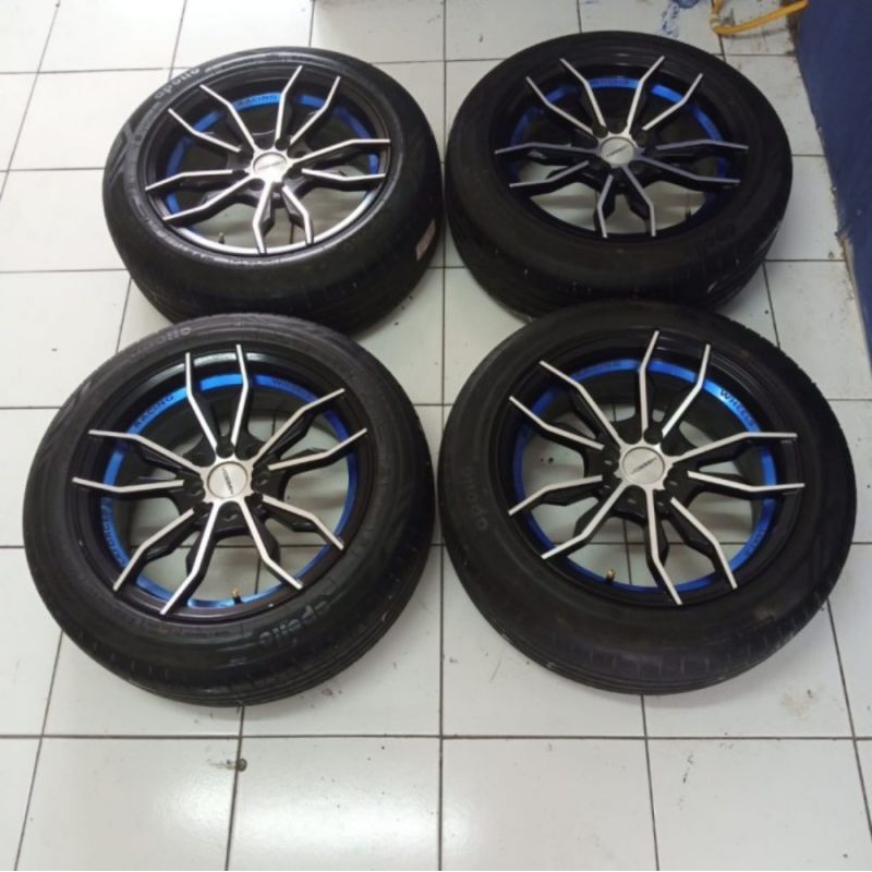 VELG MOBIL BEKAS  RING 16X7  LUBANG 4 BAN 195/55/16