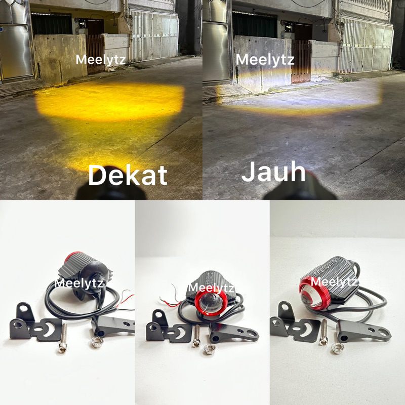 Lampu tembak Laser Led D2 V5 model sayap