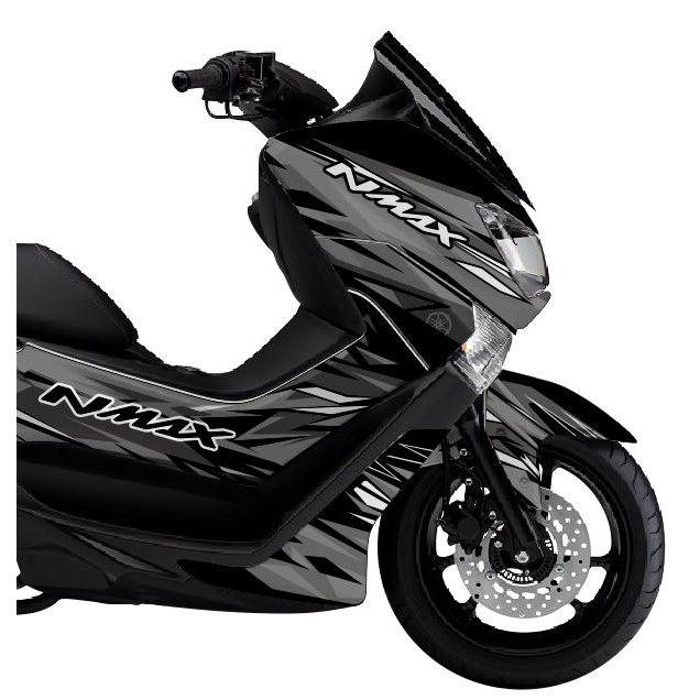 Decal Full body Stiker Nmax OLD dan NEW 2020 2021 2022 2023 Corak Grafis Abu-Abu